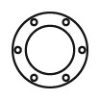 DINEX 49812 Gasket, exhaust pipe